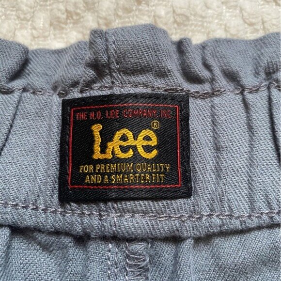 Lee Womens Ultra Lux Cotton & Linen Blend Shorts Size 12M Gray Elastic 5" Inseam - Picture 4 of 6
